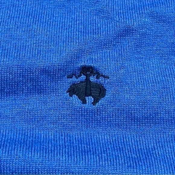 Men’s cobalt blue Brooks Brothers supima cotton sweater vest. Large. - Picture 4 of 8